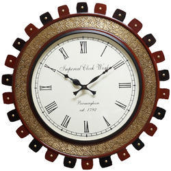Designer Brass Fitted Wall Clock
