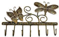 Ablaze (India) Iron KH01-AI01-Butterfly Key Holder, Size : 30.5 x 4.3 x 22.9 cm