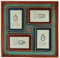Painted Wooden Collage Photo Frames, Color : Multi