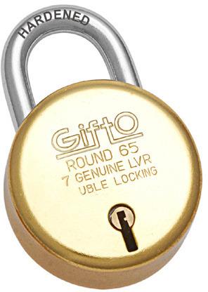 Gifto Round 65 Brass Padlock