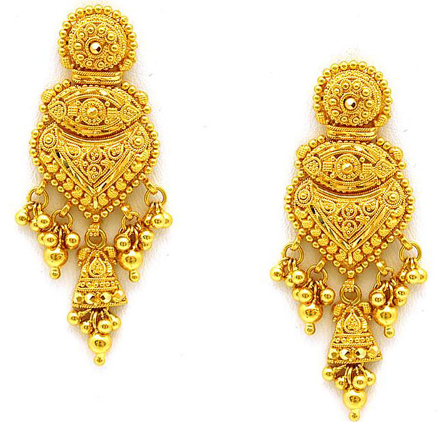 Top more than 77 hanging earrings images in gold best - esthdonghoadian