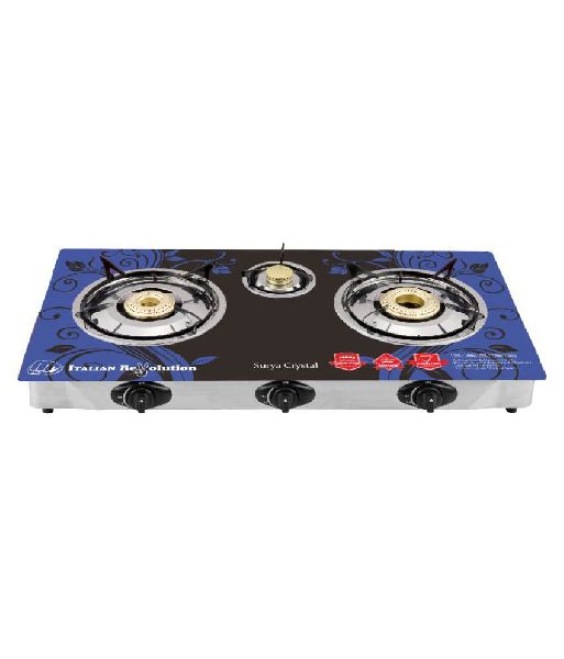 Surya Crystal AlfA 3 Burner Auto Gas Stove