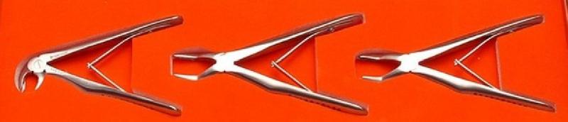 3 Pcs Extracting Forceps Set