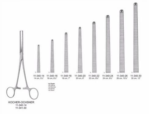 Kocher-Ochsner Haemostatic Forceps