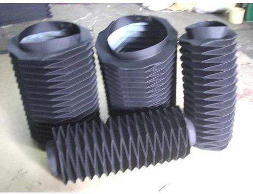 Round Plastic Coated Bellows, Color : Black