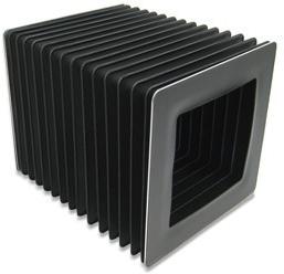 Rubber Square Bellows, Color : Black