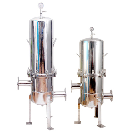Polished Stainless Steel Industrial Filter Housings, for Water Filteration, Color : Grey