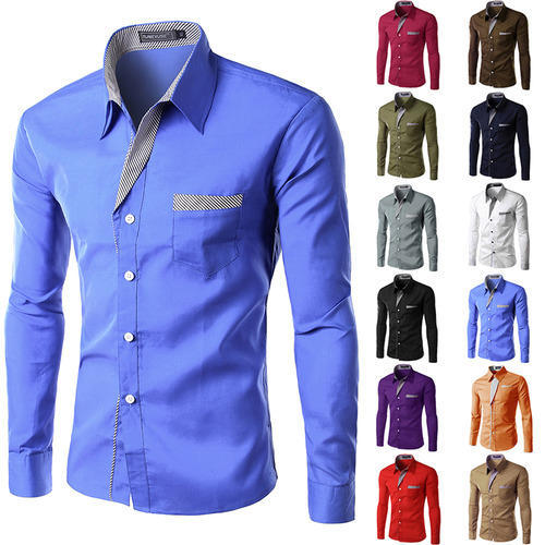 Mens Full Sleeve Formal Shirts, Size : XL, Small, Medium, Large, All Sizes
