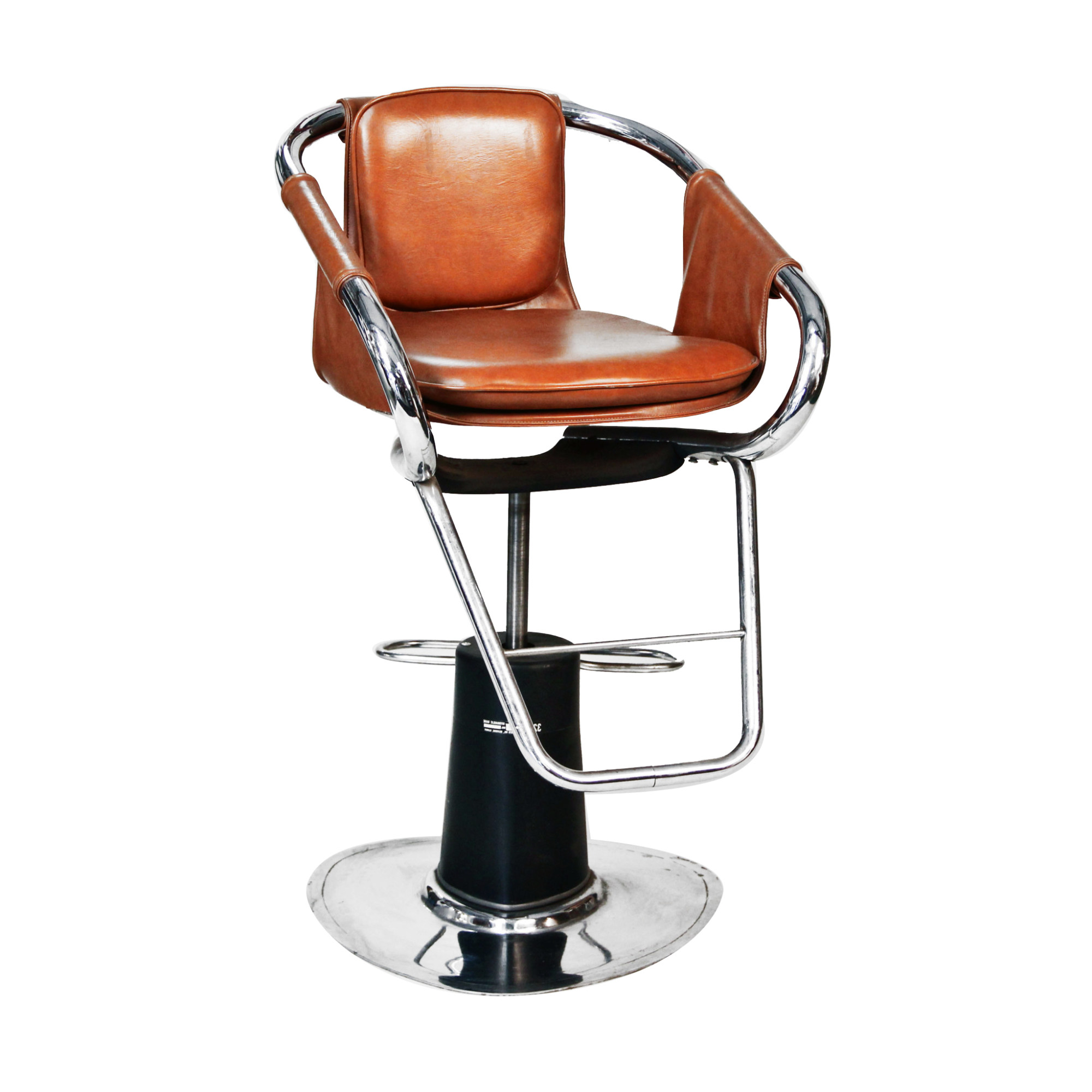 Leather Salon Accent Chair