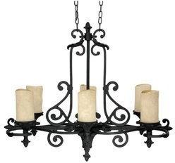 wrought iron chandeliers