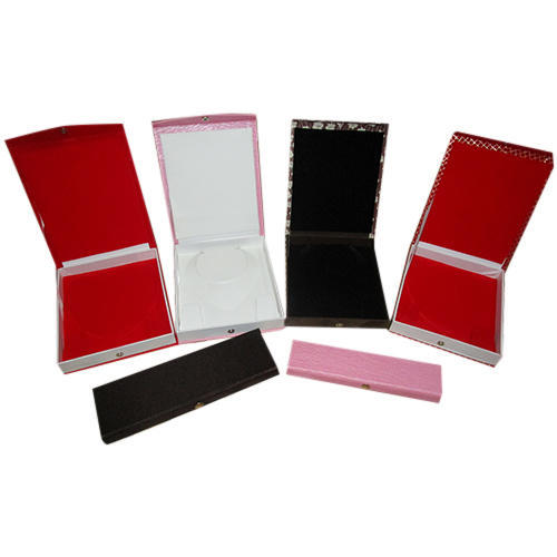 Rectangular Synthetic Leather Decorative Jewellery Boxes, Size : 120*95*87 mm
