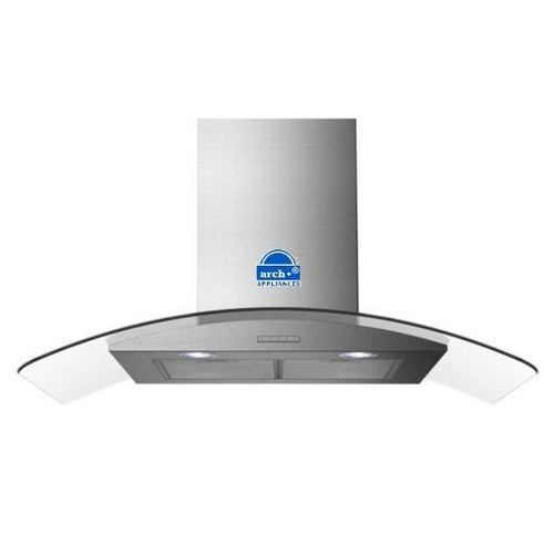 Stainless Steel Three Speed Kitchen Chimney, Installation Type : Downdraft