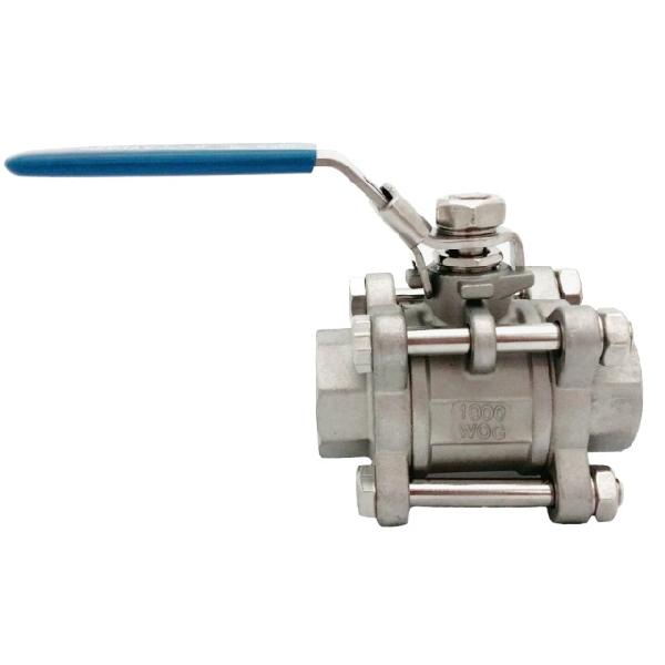 316 Stainless Steel 3 Pc Ball Valve