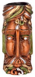 Terracotta King Face Vase