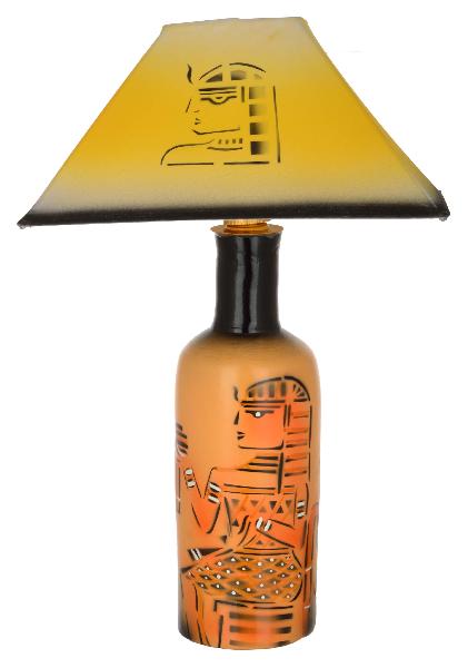 Egyptian Mummy Bottle Table Lamp, Color : Brown