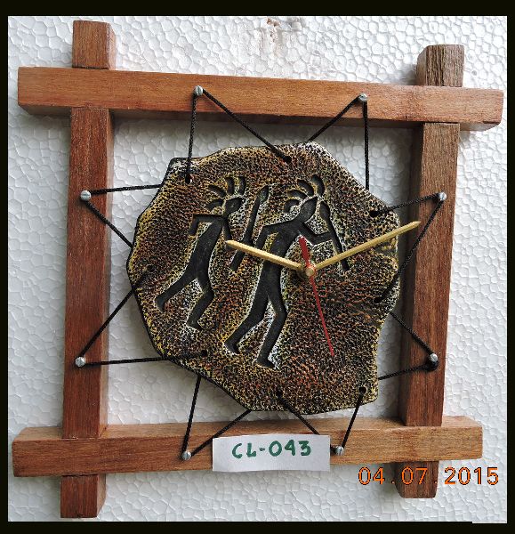 Terracotta Antique Analog Wall Clock