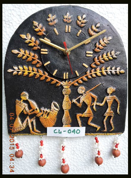 Terracotta Antqiue Wall Clock