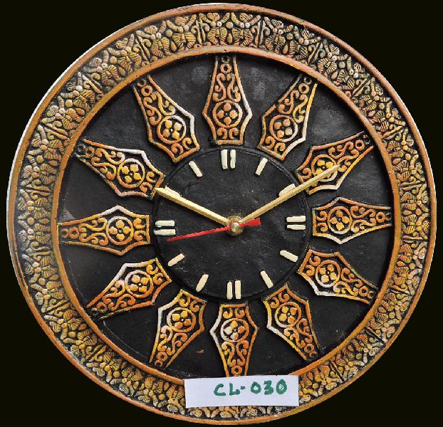 Terracotta Designer Wall Clock
