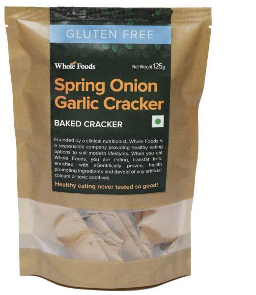 Gluten Free Spring Onion Garlic Cracker