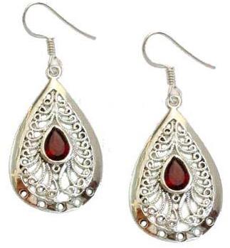 Plain ER-115 Sterling Silver Earrings, Style : Antique