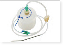Closed wound suction unit