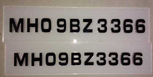 ACRYLIC LAYER Car Number Plate - Creative arts, Nashik, Maharashtra