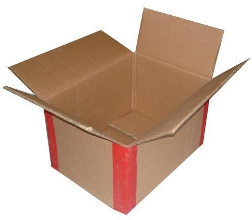 Kraft Paper Brown Carton Box, Pattern : Plain