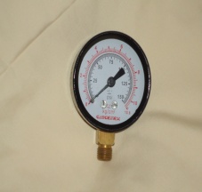63 mm Bottom Connection Direct Mounting Pressure Gauge