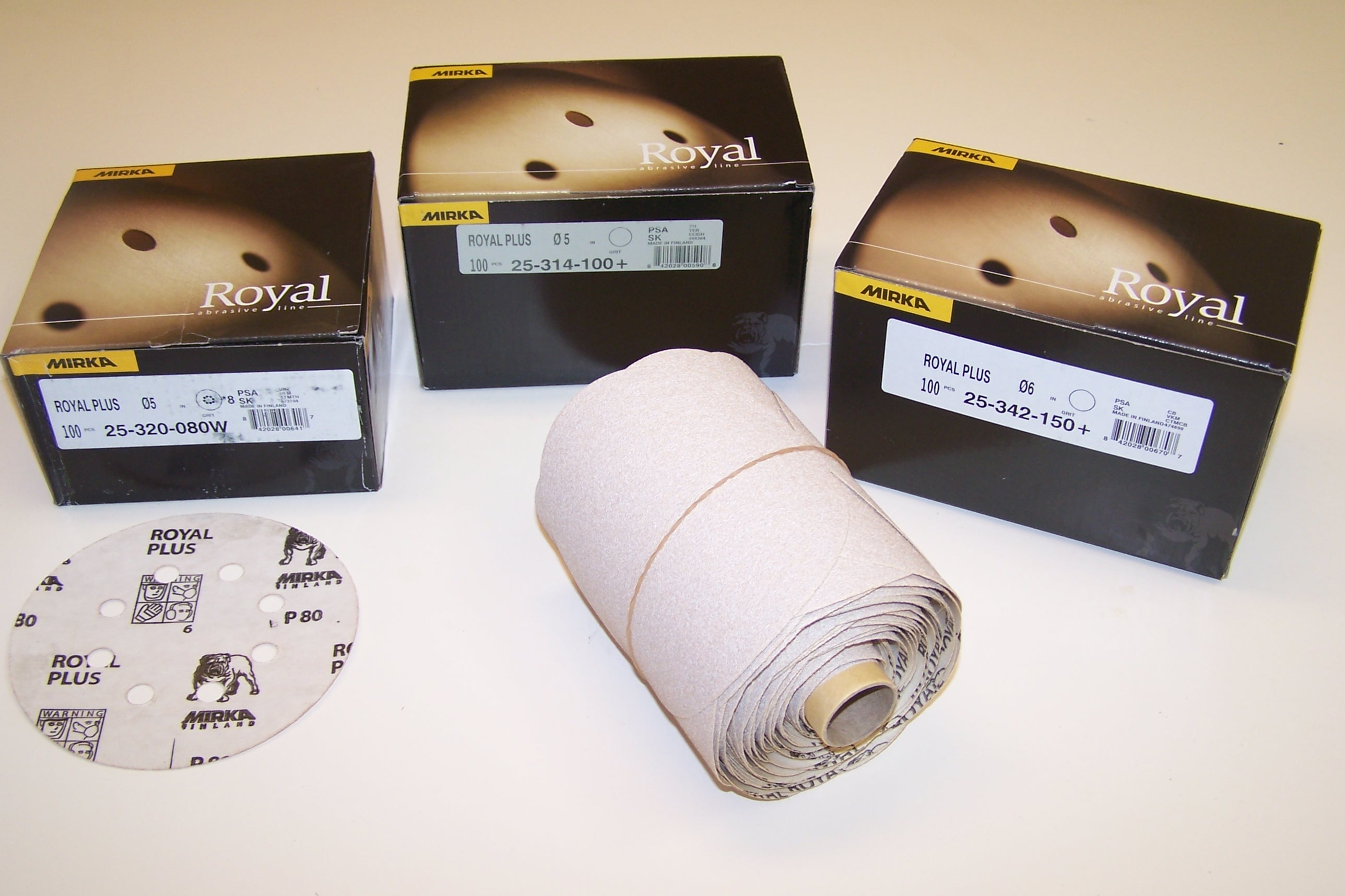 Mirka "Royal" Premium Abrasive Discs, Rolls, & Sheets