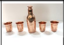Copper Cocktail Shaker and Glass Set