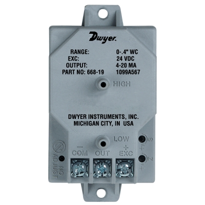 DWYER USA 668 Differential Pressure Transmitter