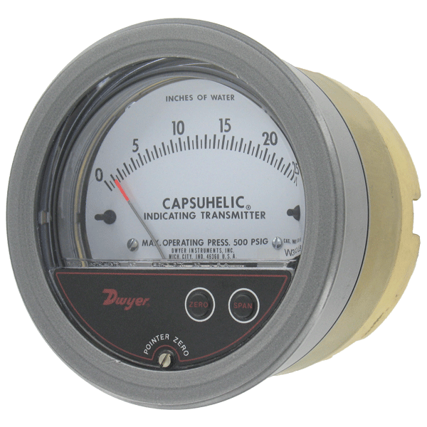 60 to 0 in H2O Details about   NOSHOK Vacuum Pressure Gauge 