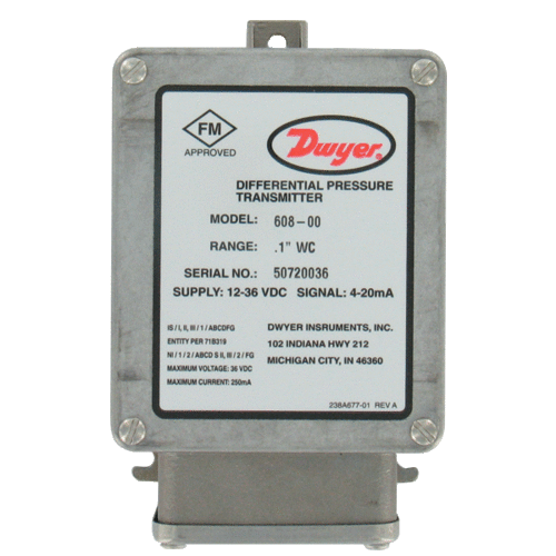 Dwyer Manganese Differential Pressure Transmitter