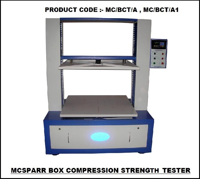 MCSPARR Box Compression Tester, Certification : IDEMI / NABL