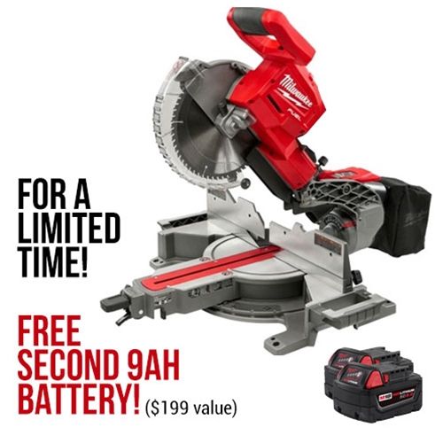 DUAL BEVEL SLIDING COMPOUND MITER SAW 9.0AH