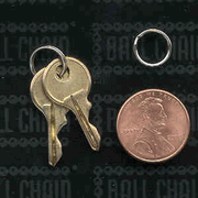 10mm Nickel Plated Steel Split Key Rings