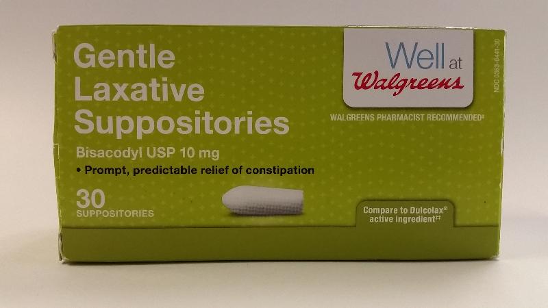 Gentle Laxative Suppositories (30 Pack)