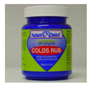 Vaporizing Colds Rub