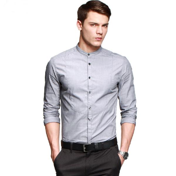 Round shop collar shirts