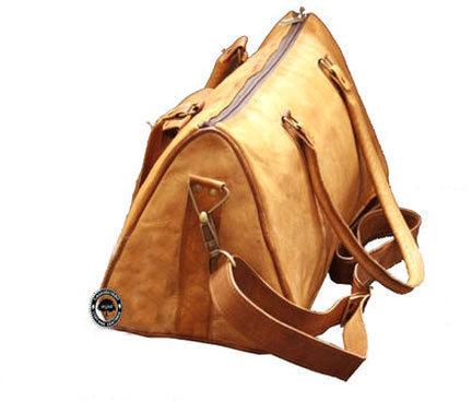 Triangle Leather Duffle Bags