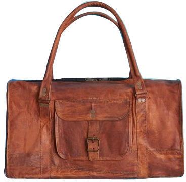 Zipper Leather Duffle Bags