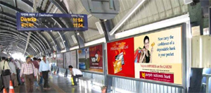 Delhi Metro Hoarding Advertisement