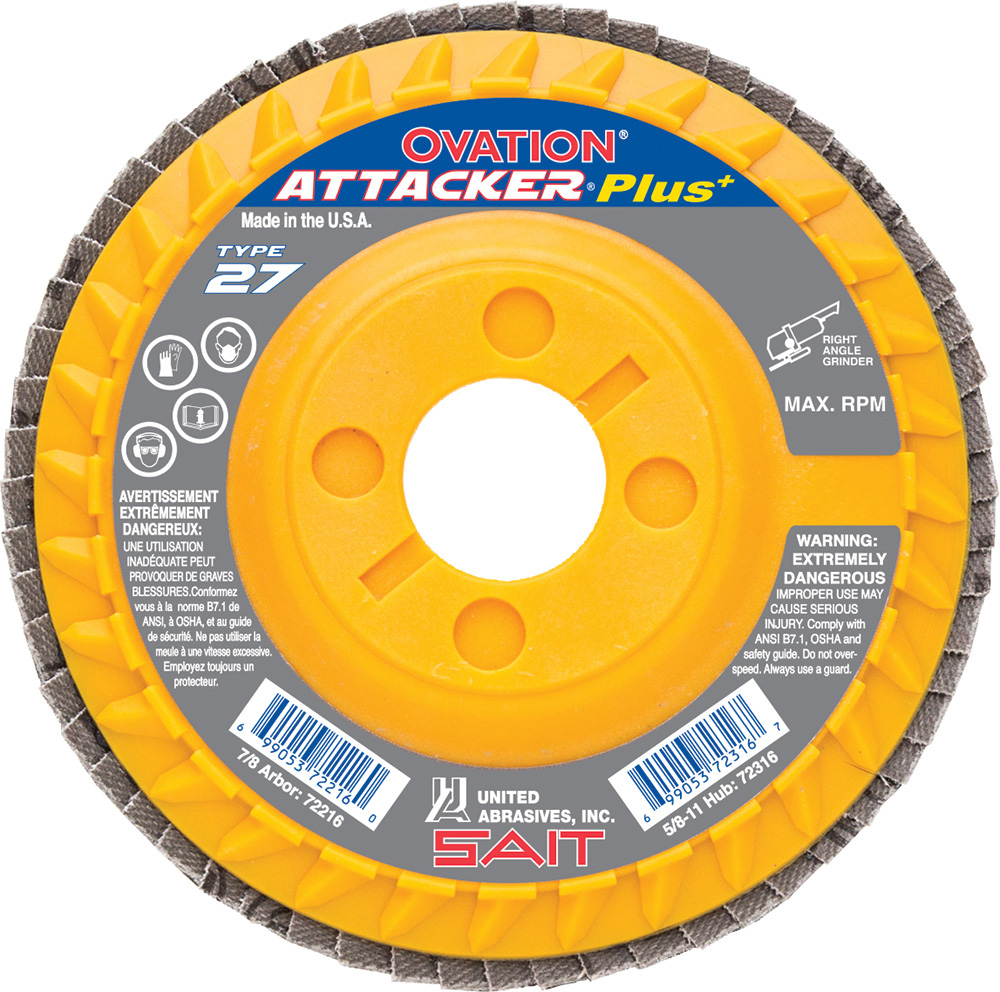 72216 - OVATION ATTACKER PLUS Flap disc
