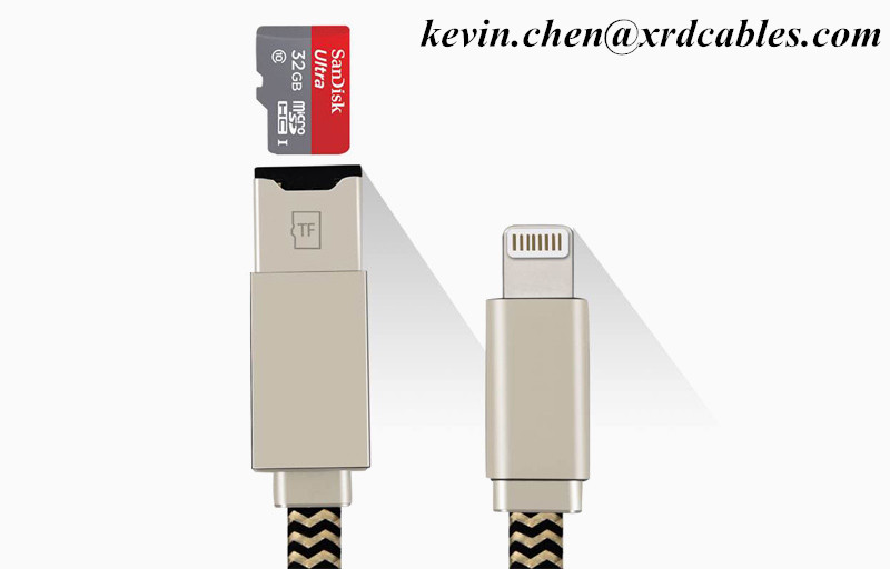 2 IN 1 Micro SD Card Reader Lightning charger Cable by SHENZHEN XRD  ELECTRONICS TECHNOLOGY CO LTD | ID - 2956979