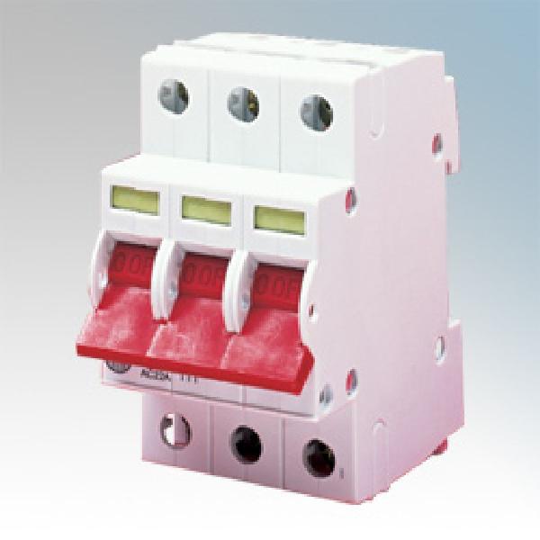 Three Pole Isolator, for Panel Mounted