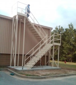 Cage Ladders Fall Protection