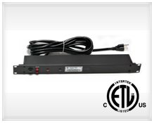 RACK MOUNT UNITS WITH SURGE PROTECTION(RMS SERIES) - ETL CERTIFIED TO