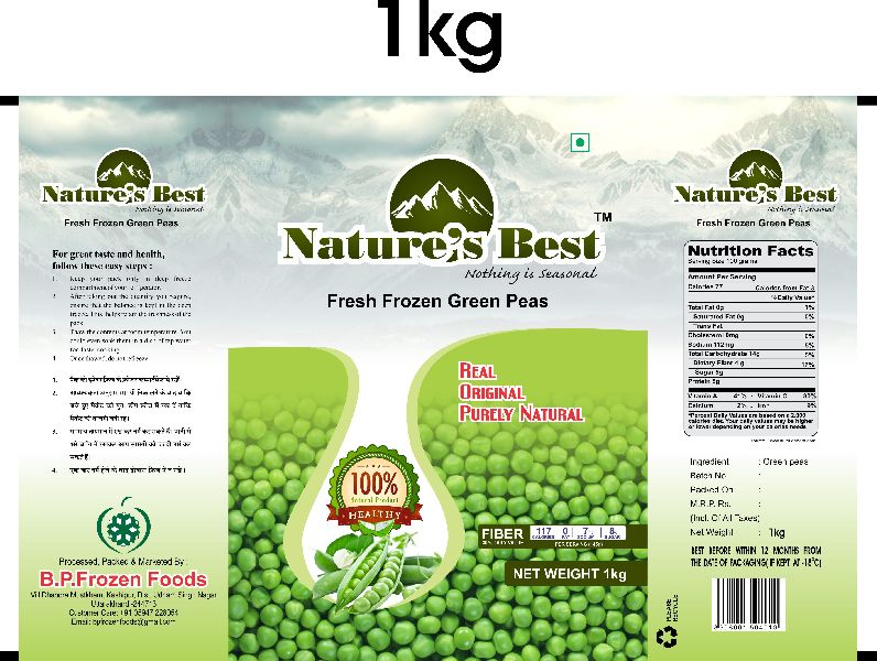 Nature's Best Frozen Green Peas