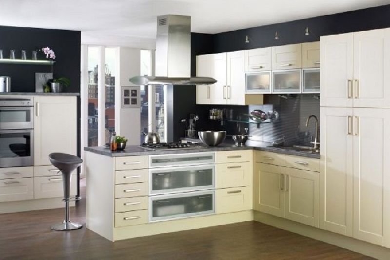 New Plywood modular kitchen service, Color : brown