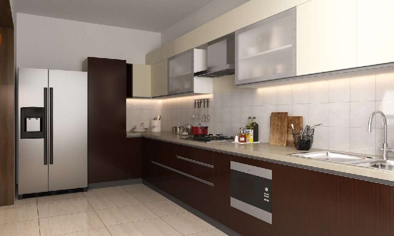 Plywood modular kitchen